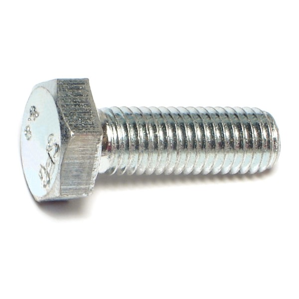 Midwest Fastener Class 8.8, M10-1.50 Hex Head Cap Screw, Zinc Plated Steel, 30 mm L, 50 PK 50462